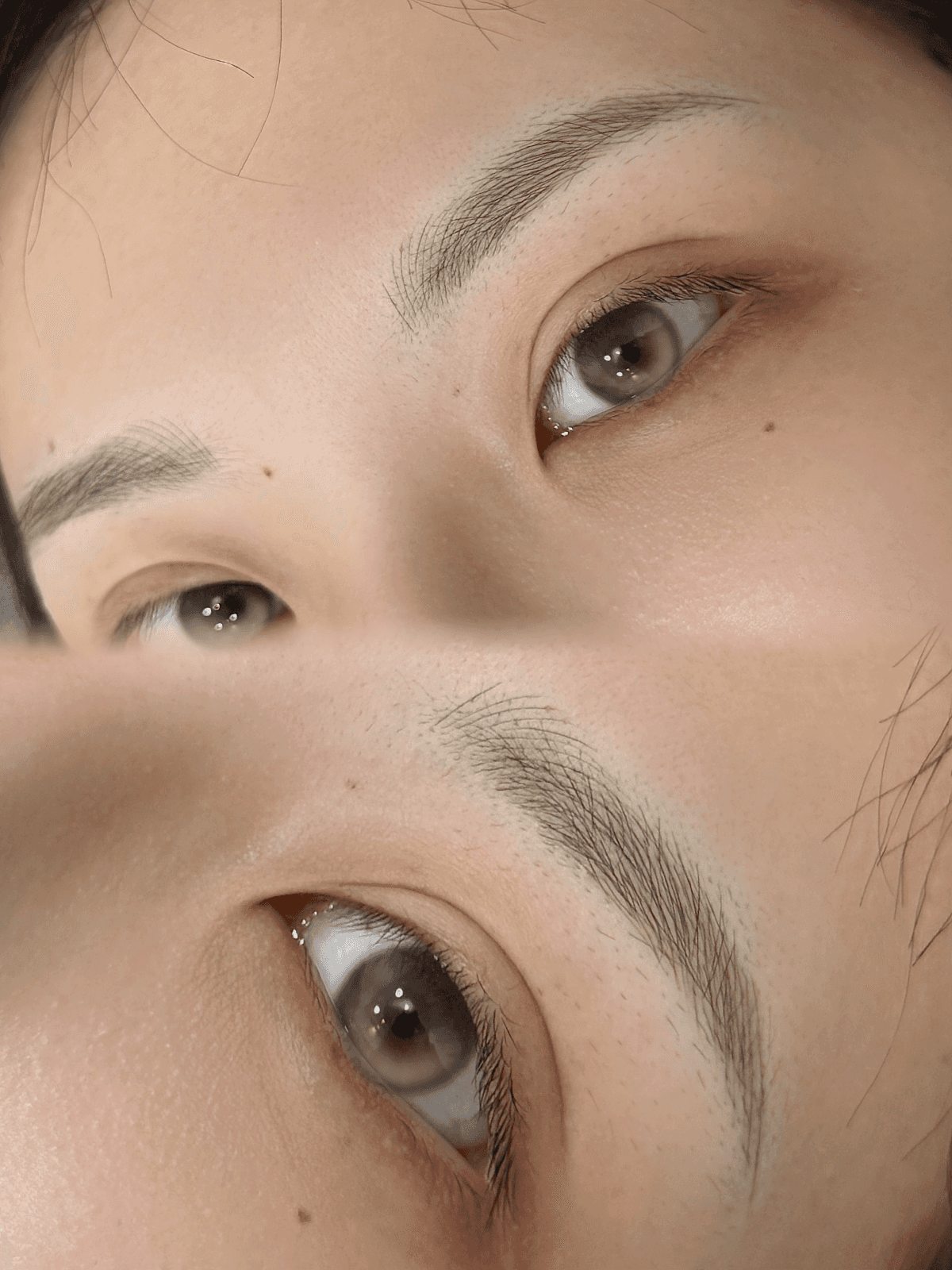 한올 한올 자연스러운 눈썹