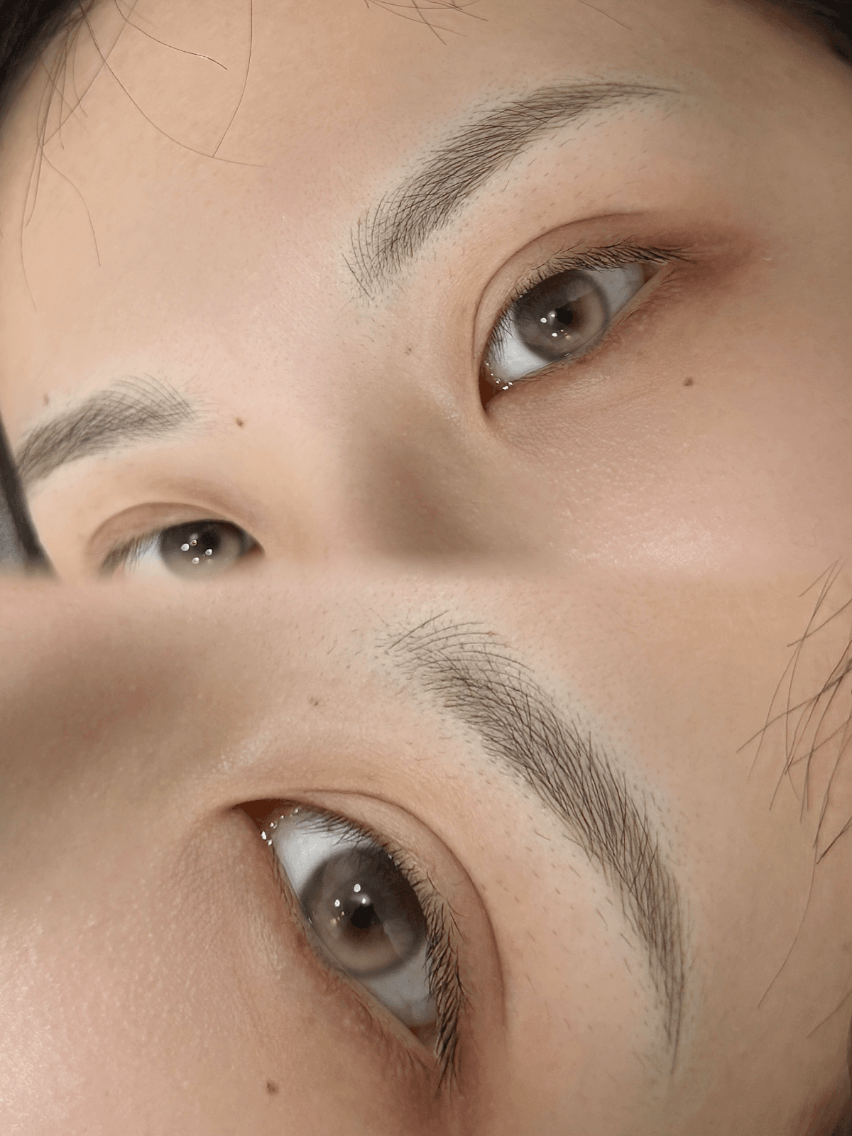 한올 한올 자연스러운 눈썹