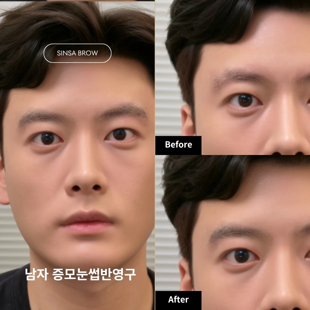 남자 증모눈썹 반영구