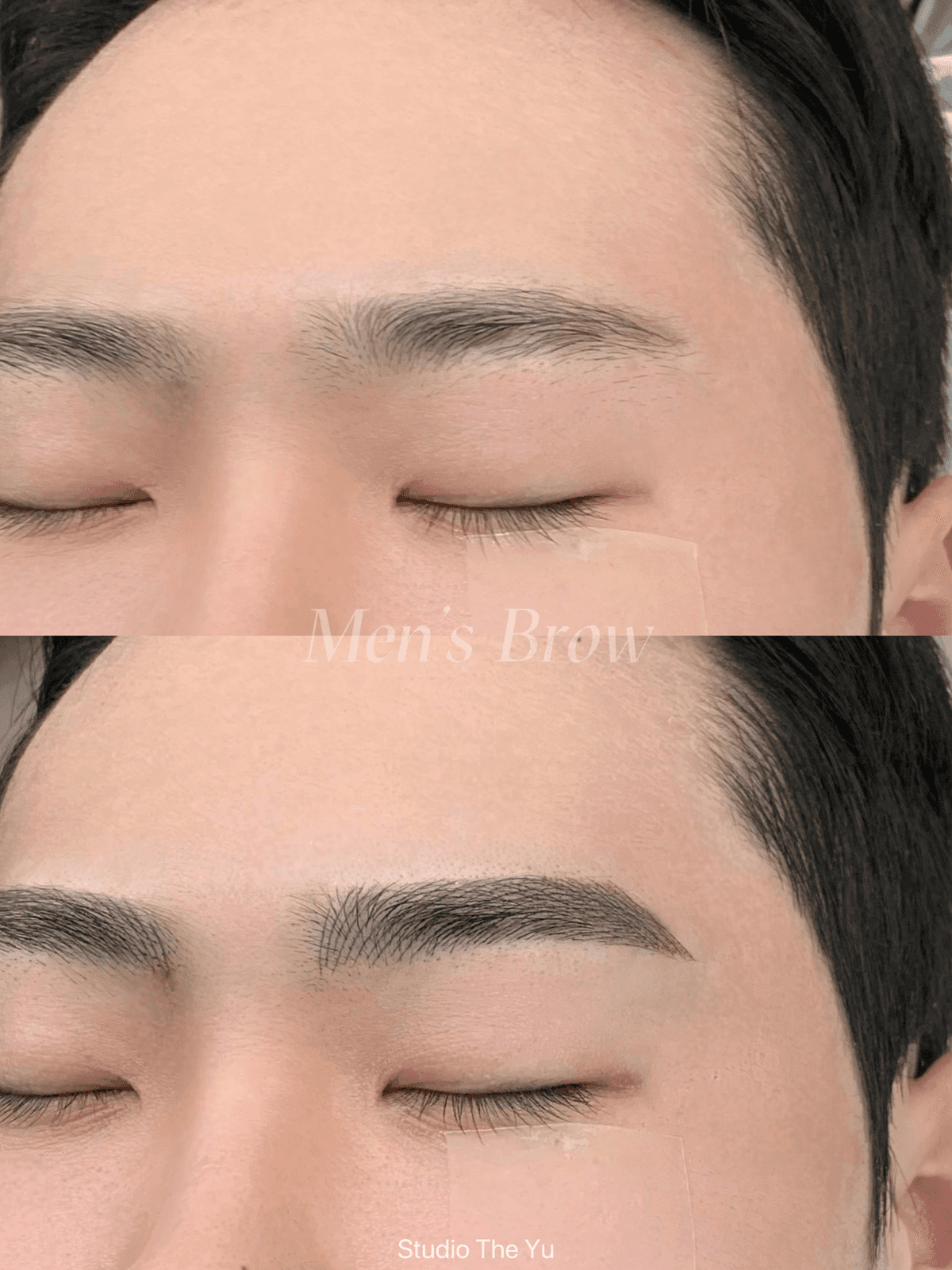 남자콤보눈썹